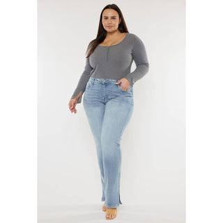 Kancan | Doreen Mid Rise Y2K Bootcut | SZ 16W-22W
