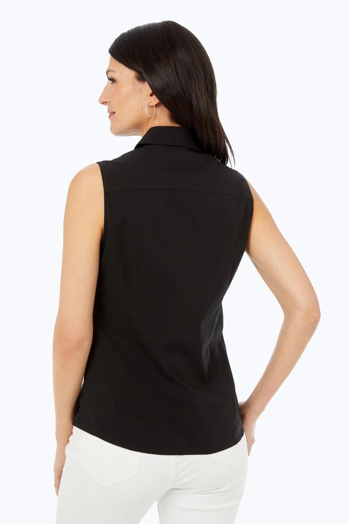 Taylor No Iron Stretch Sleeveless Shirt I Foxcroft