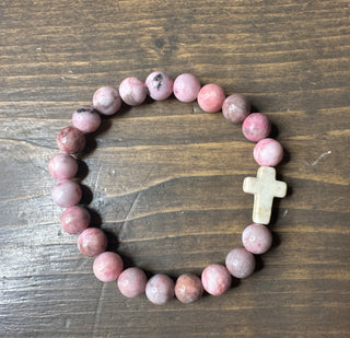 Faith Glass Bead Bracelets