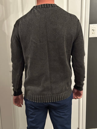 Crew Sweater - Black Acid I Hedge