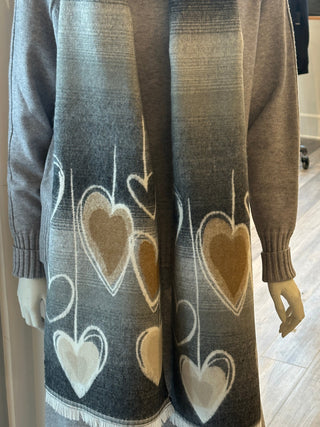 Alias Heart Scarf - Earth I Parsley & Sage