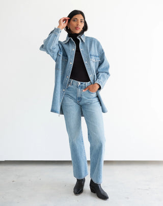 Shania Denim Jacket I Brunette The Label