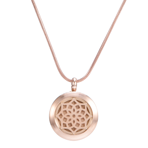 Aromatherapy Necklace – Rose Gold Plated