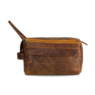 Leather Travel Wash Bag I Greenwood Leather