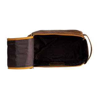 Leather Travel Wash Bag I Greenwood Leather