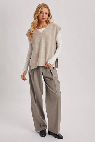 City Layer Oversized Knit Vest