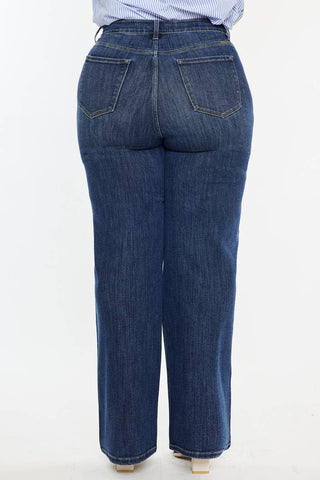 Stellar Essentials High Rise Wide Leg Jeans (Plus Size)