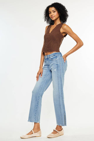 Sonia Mid Rise Straight Jeans