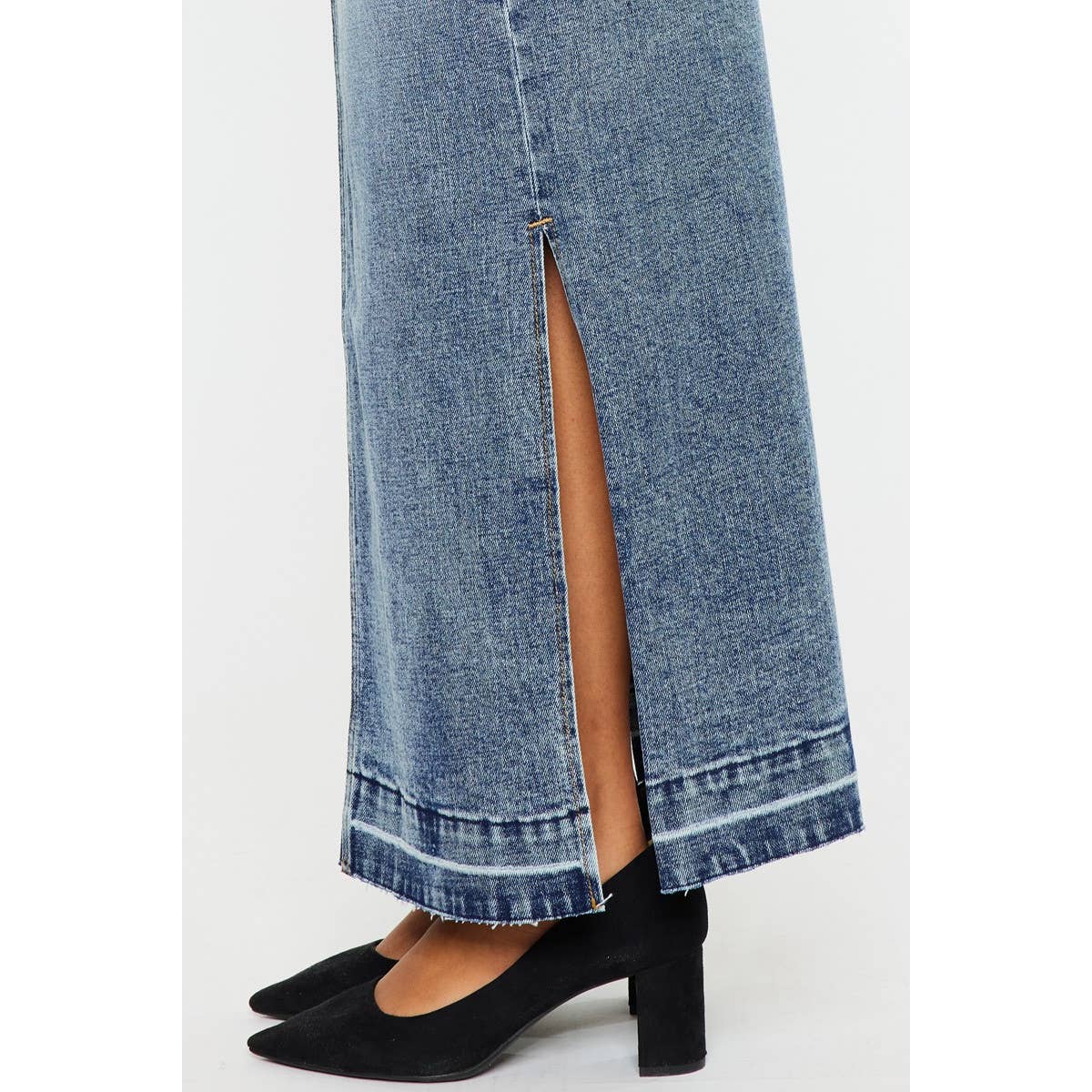 Kancan Tracy Maxi Denim Skirt