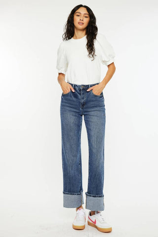 Hailey High Rise 90's Flare I Kancan