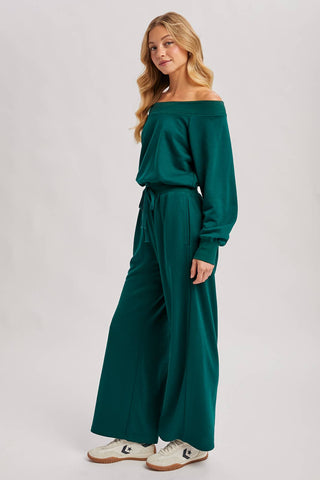 The Studio Knit Jumpsuit - Hunter Green