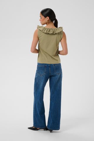 KAdidde Flounce Top | Aloe