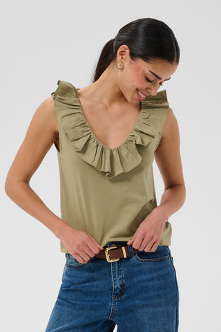 KAdidde Flounce Top | Aloe