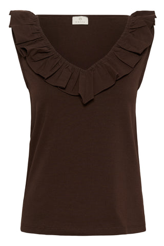 KAdidde Flounce Top | Coffee Bean