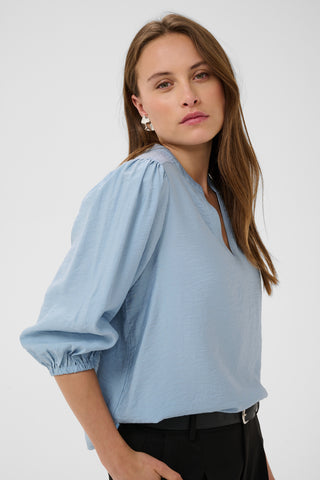 KAalberta Blouse | Blue Fog