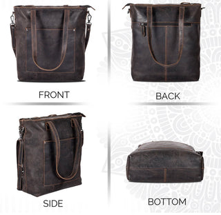 Classic Leather Tote Bag Colorado - Brown