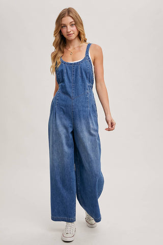 The Downtown Denim Wide-Leg Jumpsuit