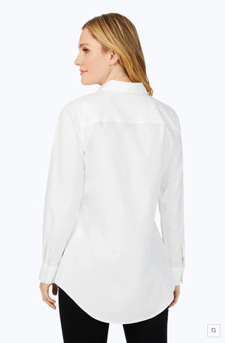 Cici Non-Iron Cotton Tunic w/Pockets I Foxcroft