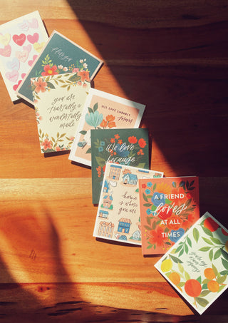 God’s Valentine Card – Playful and Encouraging Illustration: Single Card