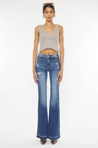 Kancan Clemont High Rise Flare Jeans