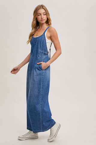 Denim Overall Jumpsuit | Medium Wash