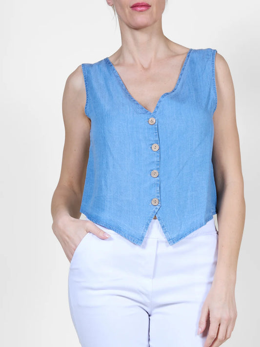 Denim Vest I Angela Mara