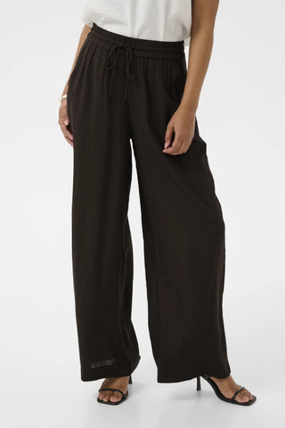 Kamilia Wide Leg Pants - Deep Black
