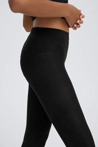 BXwikkan Black Microfiber Stockings - 2 Pack