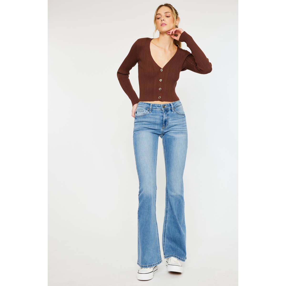 Kancan | Samuel Mid Rise Flare Jeans