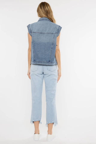 Oversized 80’s Denim Vest I Kancan