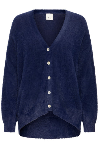 IHBrula Fuzzy Cardigan | Maritime Blue