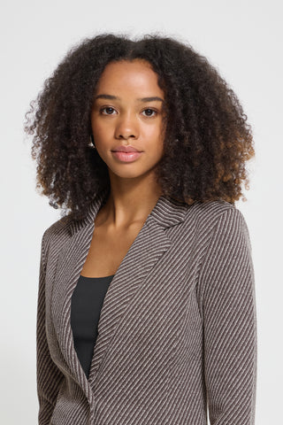 IHkate Twillish Blazer | Java & Almond Milk