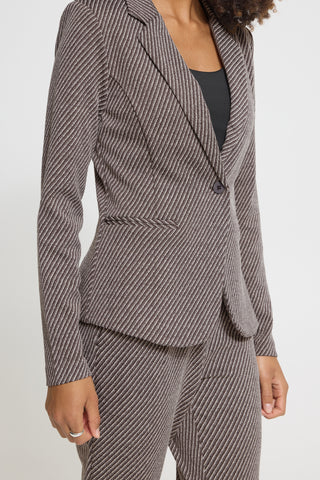 IHkate Twillish Blazer | Java & Almond Milk