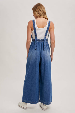 The Downtown Denim Wide-Leg Jumpsuit