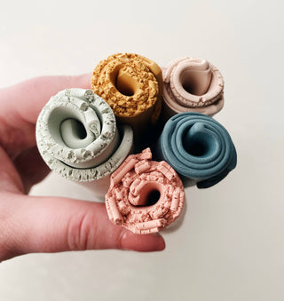 Shelby - Spring Fling Collection - Polymer Clay Earrings: Dried Sage
