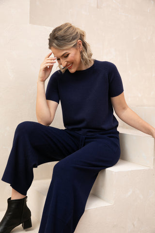 Knit Comfort Pants I Orange Fashion Village