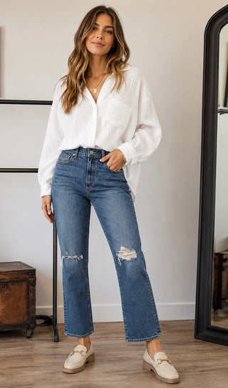 Le Jean - ISLA Straight Leg (Consigned - New With Tags)