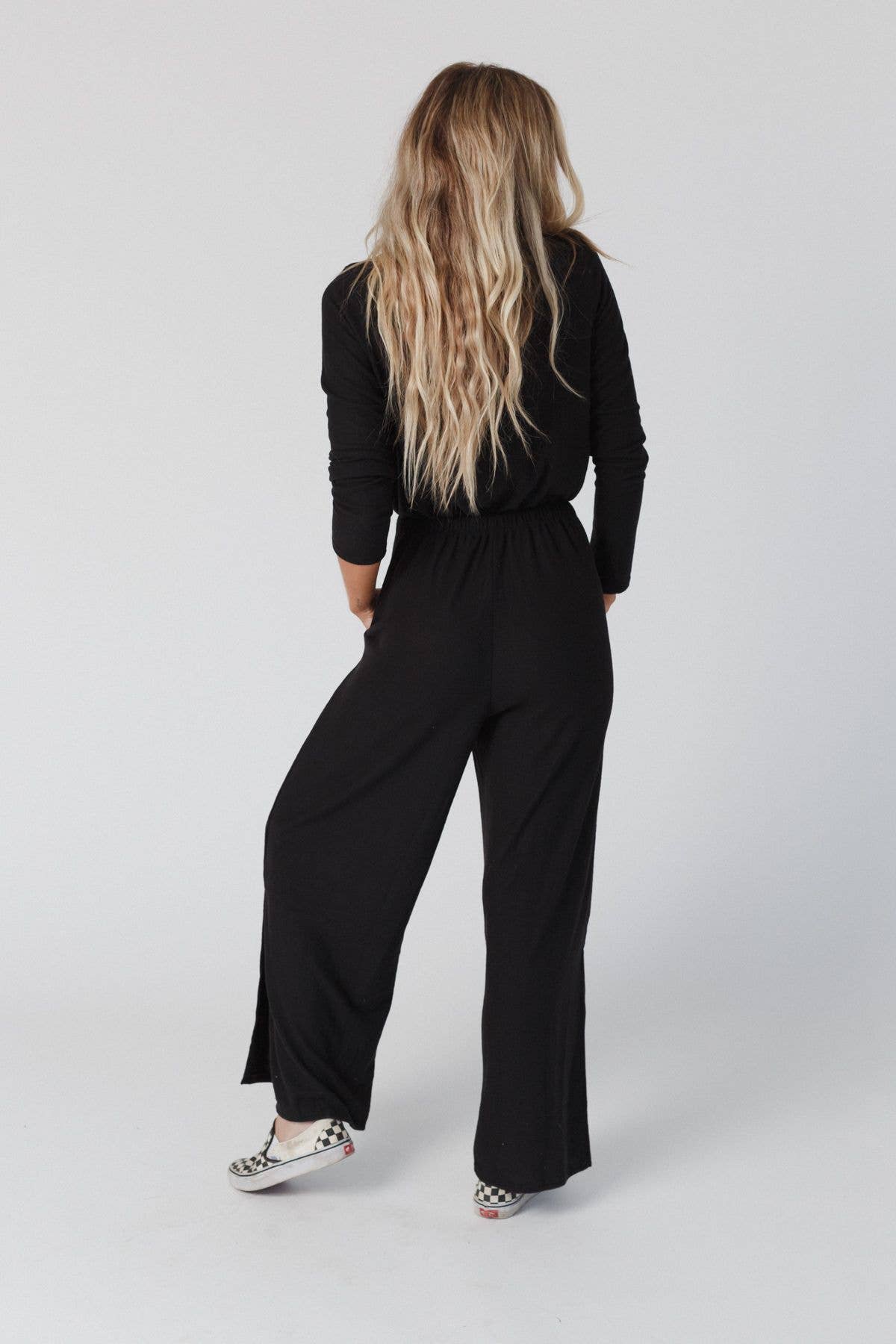 Three Bird Nest | As It Was Cross Front Jumpsuit | Black