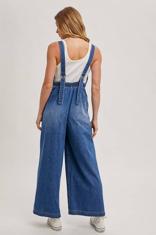 Denim Overall Jumpsuit | Medium Wash