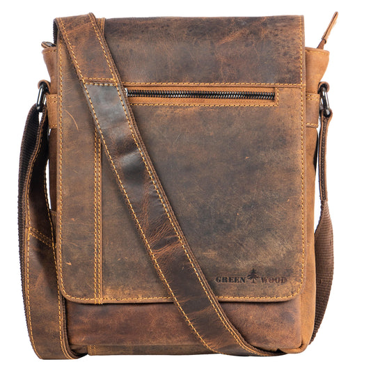 Greenwood Leather Mini-Messenger Henry Unisex - Camel