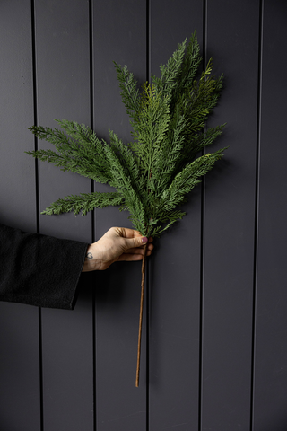 Cypress Leaf Full Real Touch Stems: Large Stem - 42"