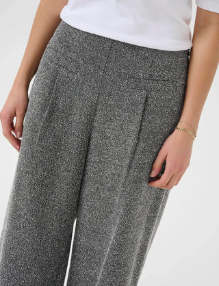 KAalba Wide Pants - Black Melange I Kaffe