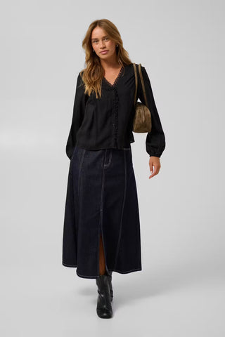 KAsollie Blouse - Deep Black