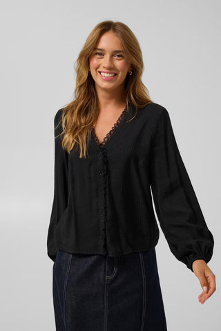 KAsollie Blouse - Deep Black
