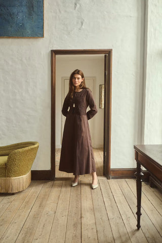 CUajda Antoinett Dress - Coffee Bean