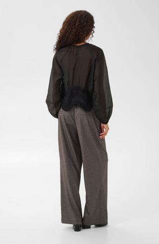 CUshana Blouse- Black & Cream