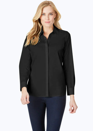 Kylie No Iron Stretch Long Sleeve Shirt I Foxcroft