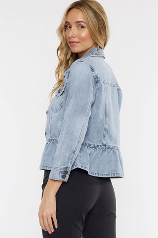 Kancan Marilou Peplum Denim Jacket