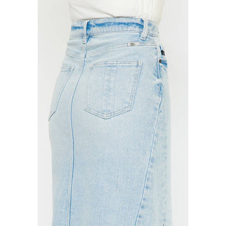 Kancan Melinda Maxi Denim Skirt - Light Wash