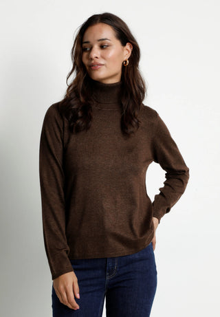 CUannemarie Rollneck Sweater | Black, Brown, Burgundy/Red